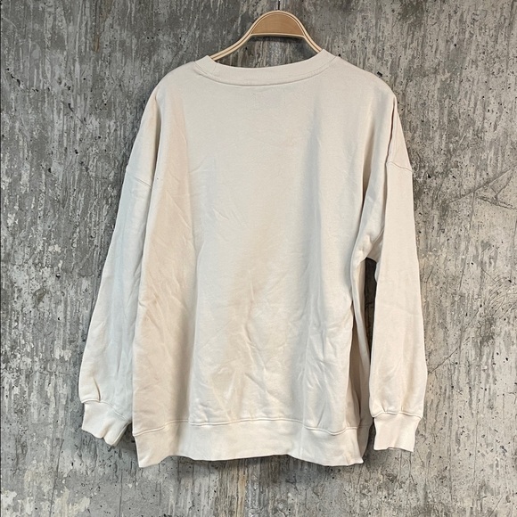 OLD NAVY Women's x Disney SoComfy Oversized Graphic Sweatshirt Size M In Beige - Picture 7 of 7